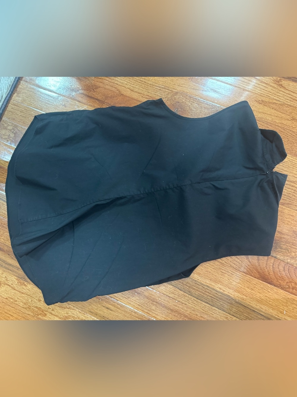 Armani Exchange A|X Black Sleeveless Collared Top Size M | Minimalist Chic - Picture 4 of 4